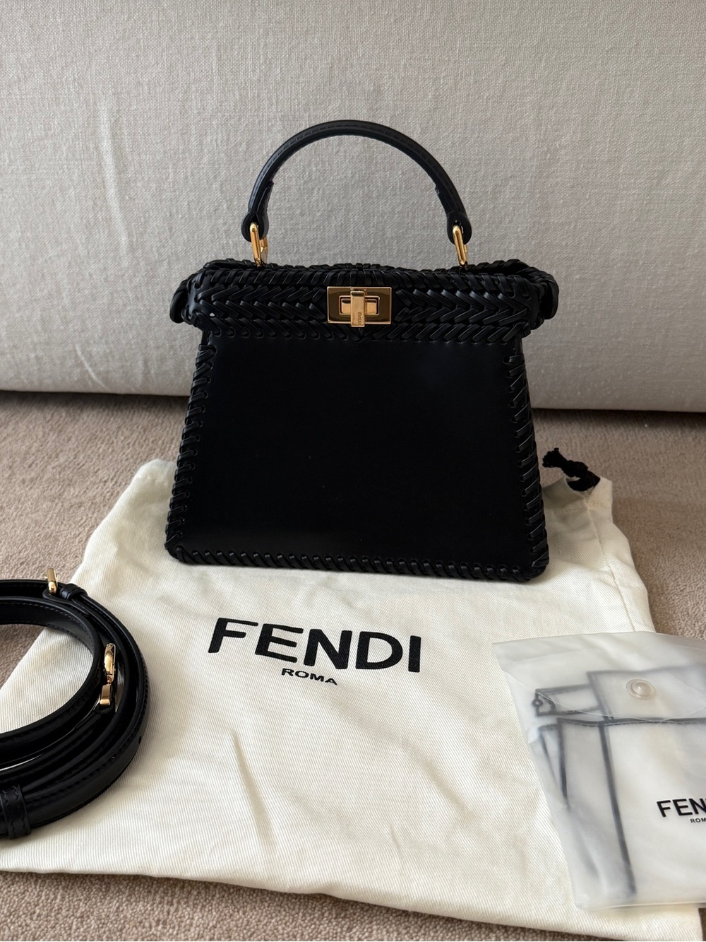 Fendi Woven Petite IseeU Peekaboo 2024